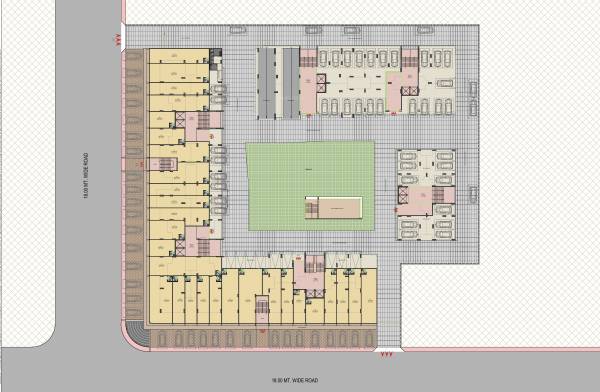  atria Block A+B+C+D+E+F Ground Floor Cluster Plan