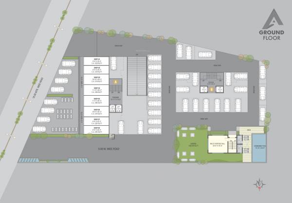  avion-sky Block A & B Ground Floor Cluster Plan