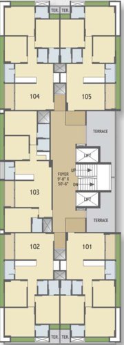  tatvam-pride Tatvam Pride Cluster Plan for 1st Floor