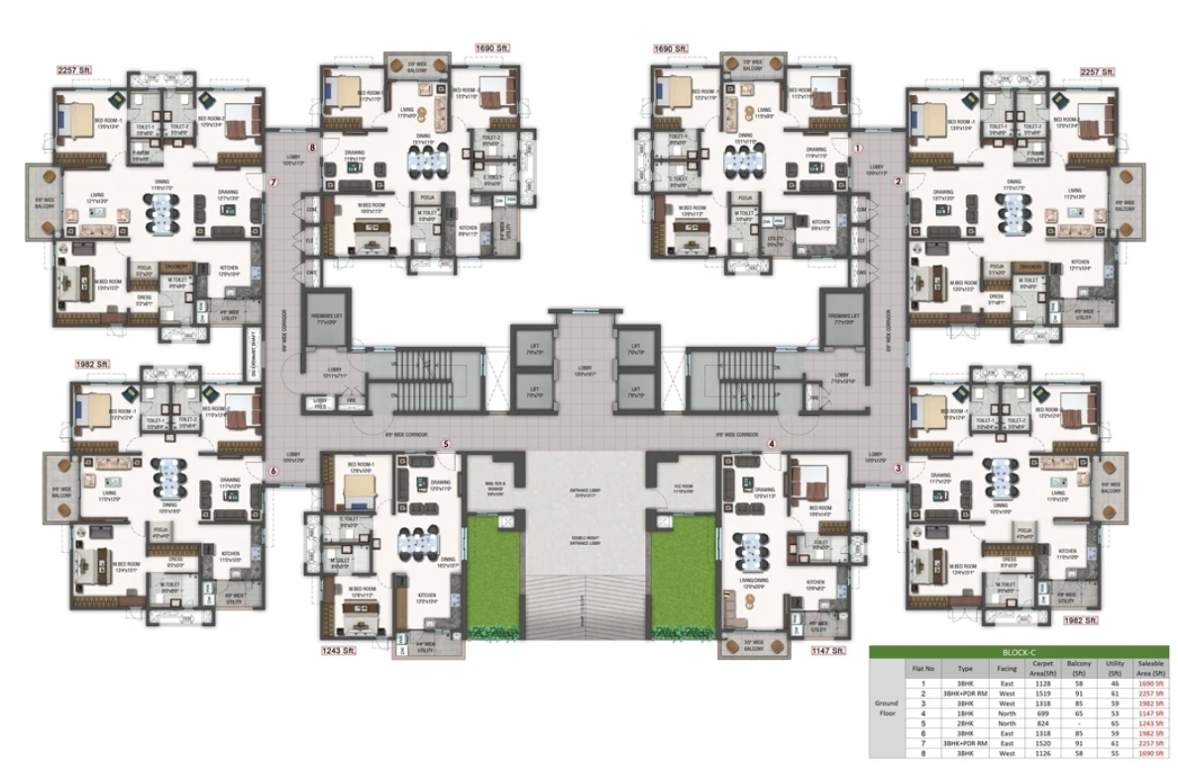  zenon Block C Cluster Plan