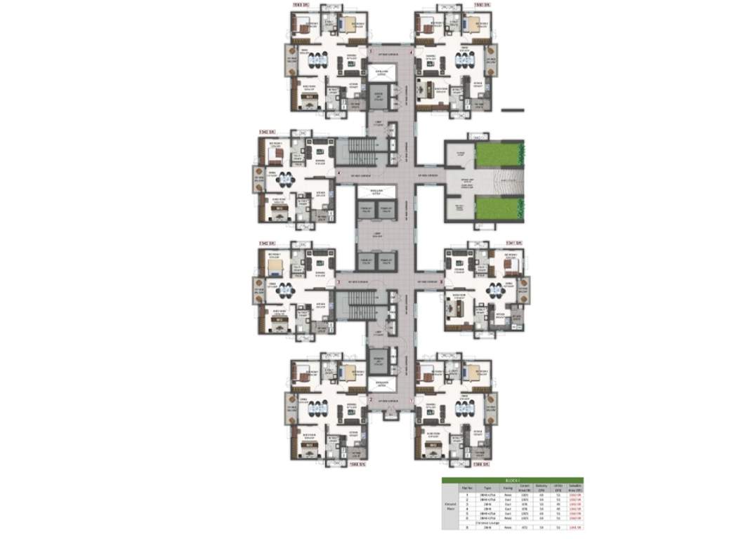  zenon Block I Cluster Plan for ground Floor