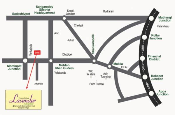  aditya-lavender-avenue Location Plan
