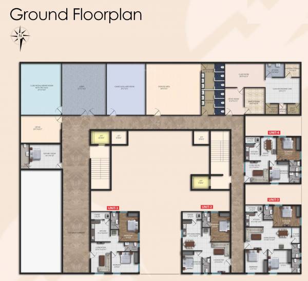  neeladri-basil Neeladri Basil Cluster Plan for ground Floor