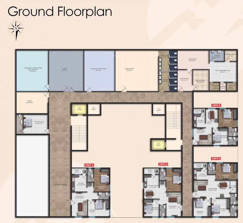  neeladri basil Neeladri Basil Cluster Plan for ground Floor