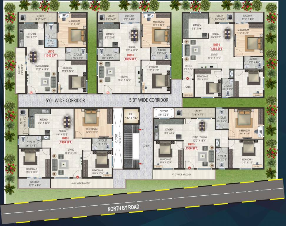  orchids Orchids Cluster Plan For Typical