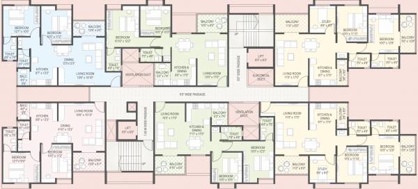  florenza B Building Cluster Plan For Typical