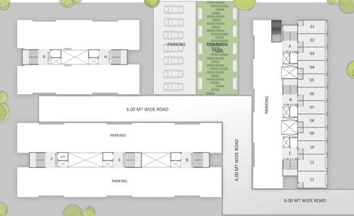  shree-siddheshwar-hilltop Block A,B,C,D,E,F,G,H Cluster Plan for ground Floor