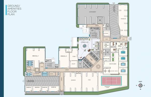  raka Ground Block-1 Cluster Plan