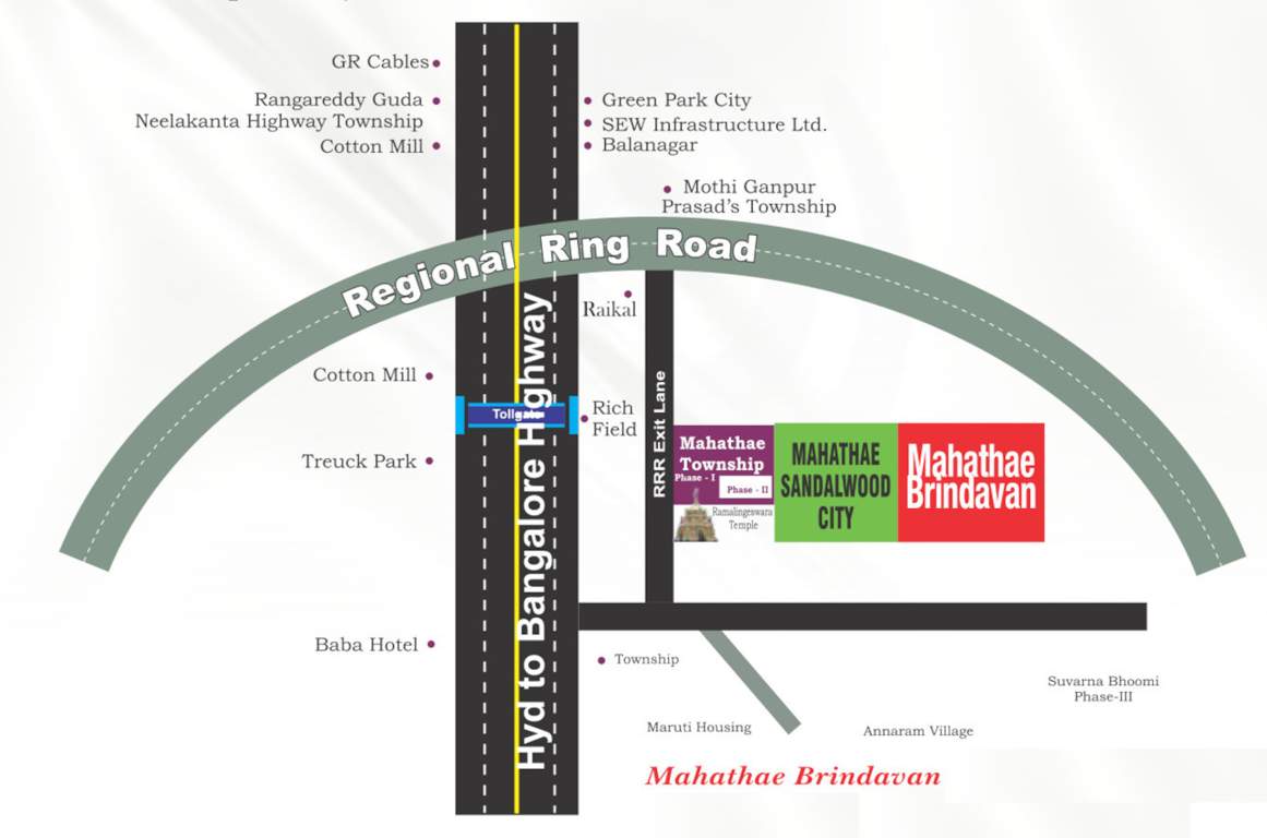 mahathae brindavan Location Plan