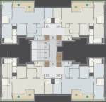 Block A and Block B Cluster Plan for 1,6,10,14 Floor  the-gold Block A and Block B Cluster Plan for 1,6,10,14 Floor