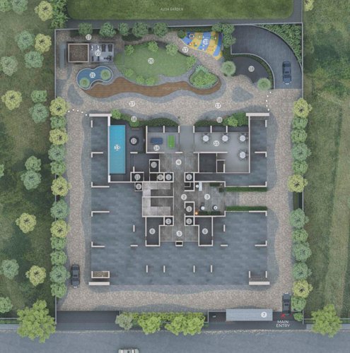  the-gold Block A and Block B Cluster Plan for ground Floor
