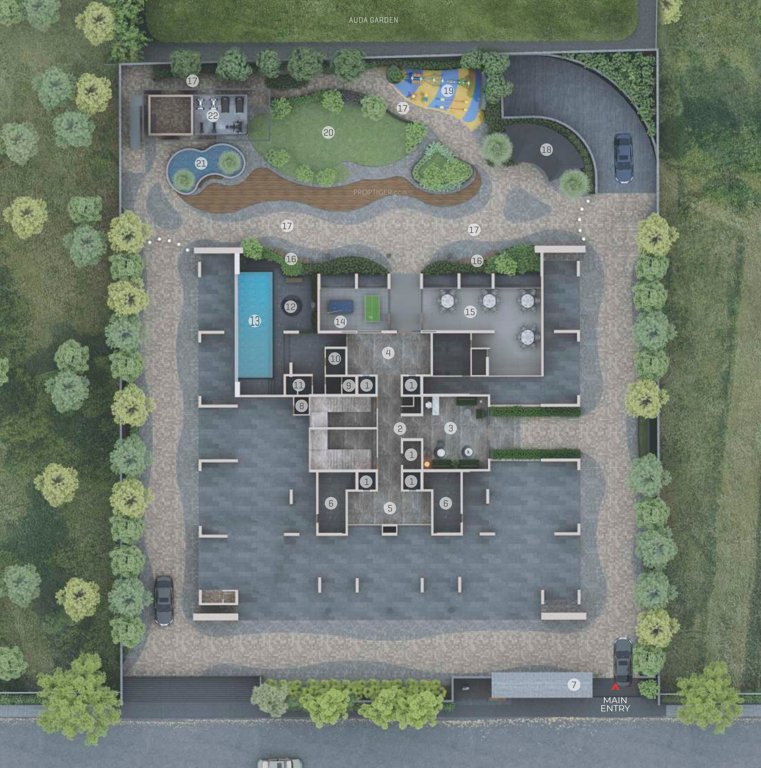  the gold Block A and Block B Cluster Plan for ground Floor