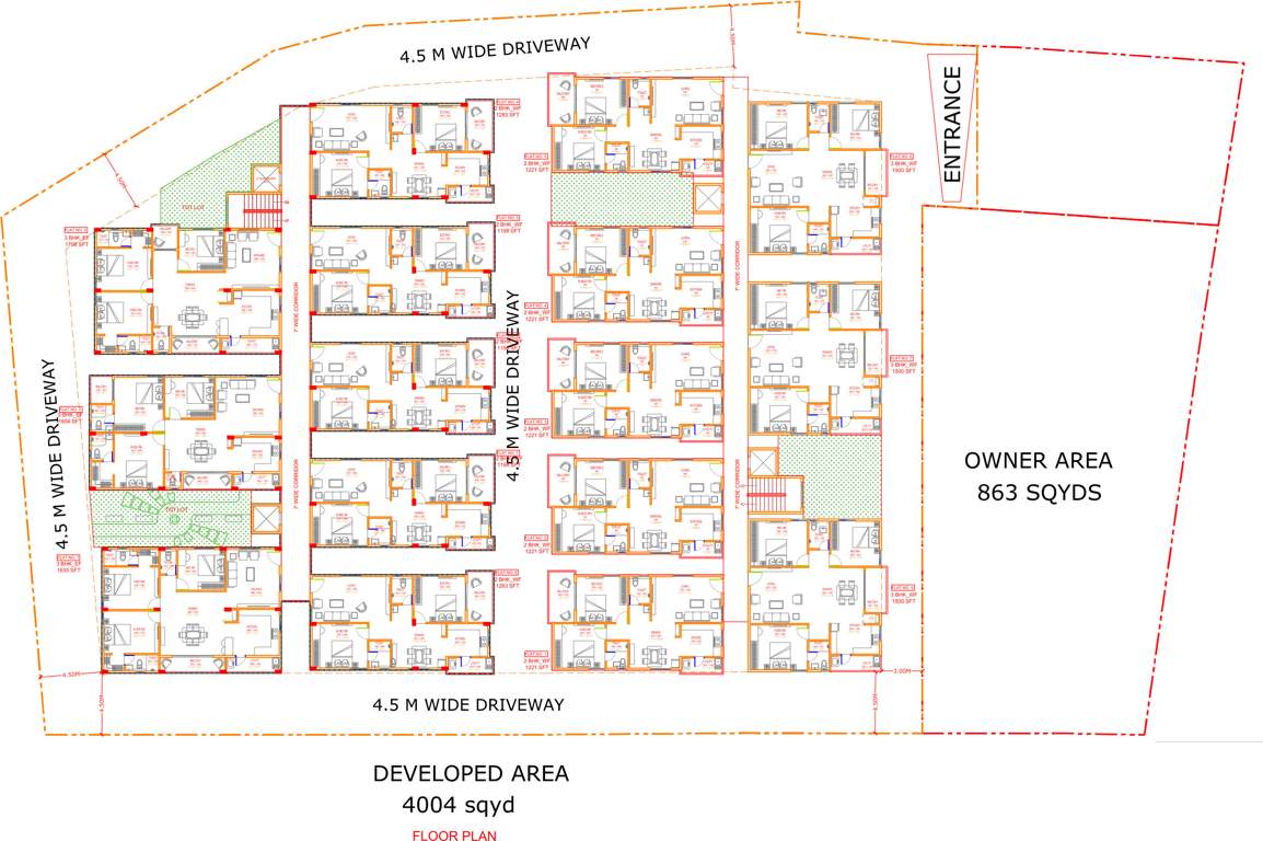  param heights Block A Cluster Plan