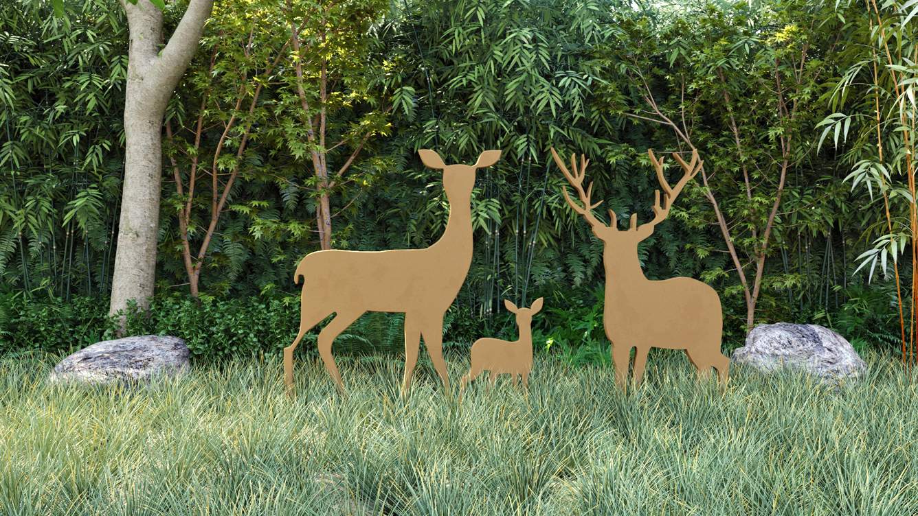  grey stone Landscape Garden and Tree Planting