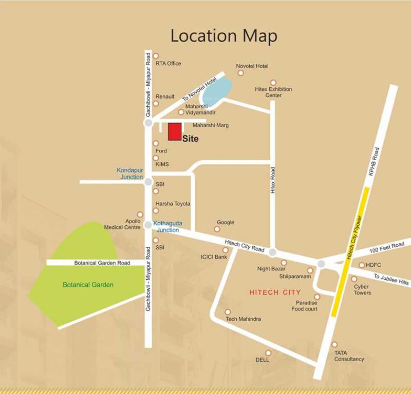  rvr udaya creative Location Plan