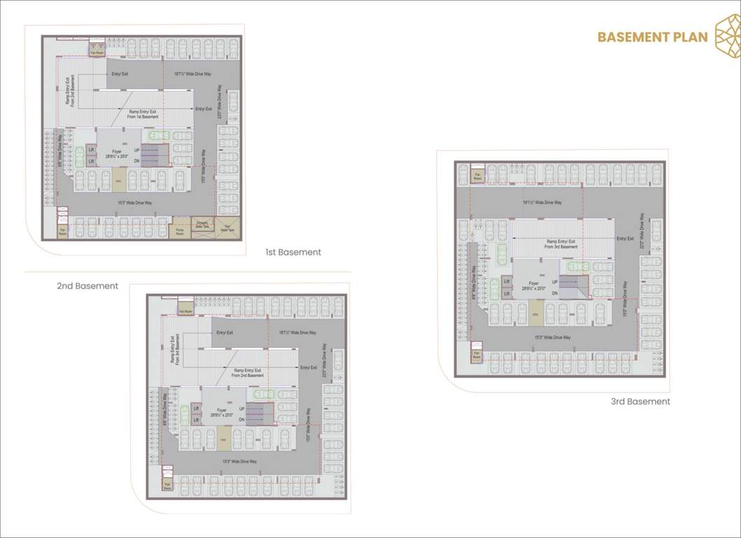  aurum legacy Aurum Legacy Cluster Plan For Basements Floors