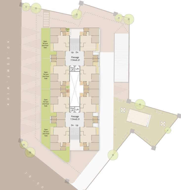  samruddhi sky onyx Block A+B Cluster Plan from 1st to 2nd Floor