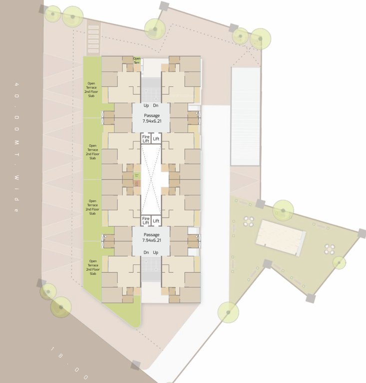  samruddhi sky onyx Block A+B Cluster Plan from 3rd to 13th Floor