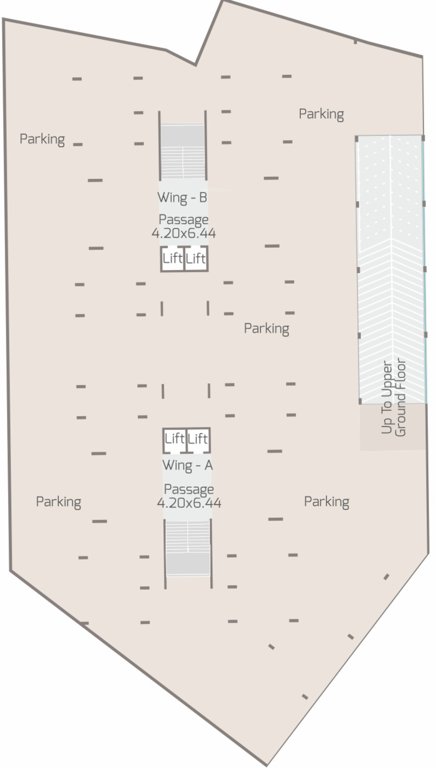  samruddhi sky onyx Block A+B Lower Basement Cluster Plan