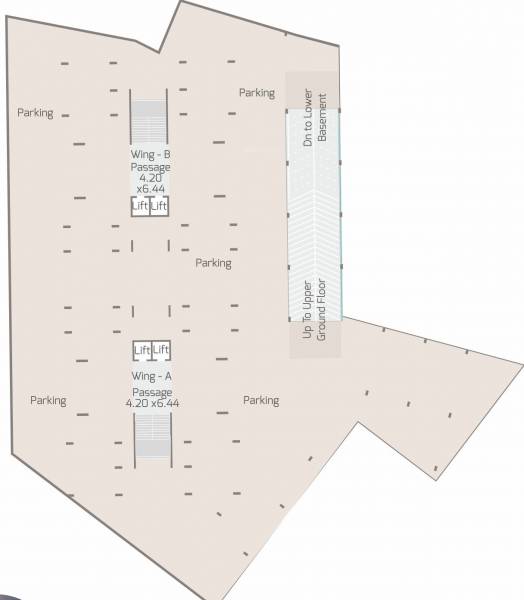  samruddhi-sky-onyx Block A+B Upper Basement  Cluster Plan