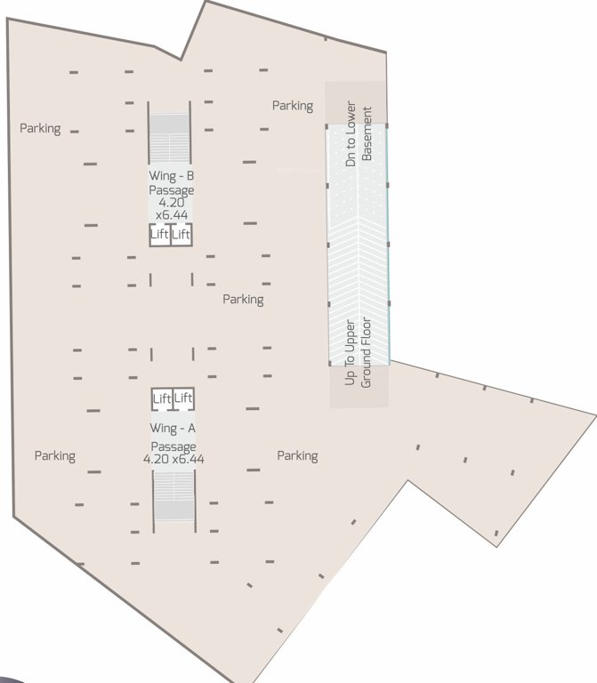  samruddhi sky onyx Block A+B Upper Basement  Cluster Plan