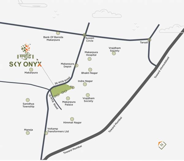 samruddhi-sky-onyx Location Plan