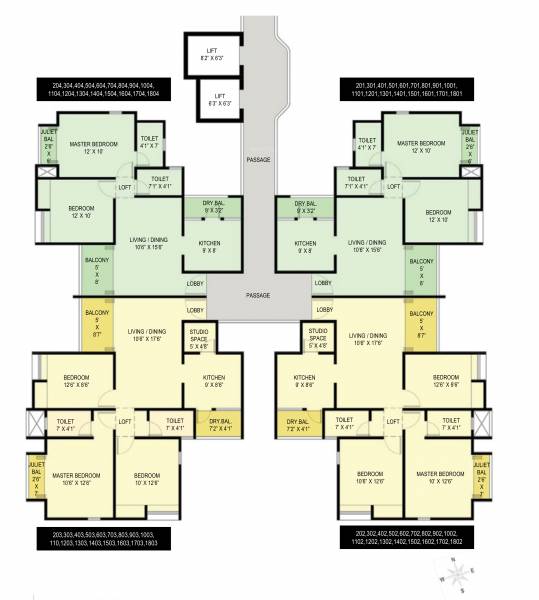 41-cosmo A Building Residentia Cluster Plan