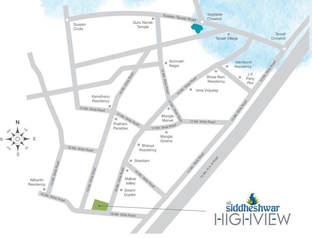 shree siddheshwar highview Location Plan