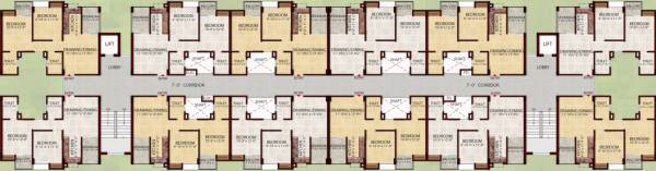  madhav-residency B Cluster Plan For Typical
