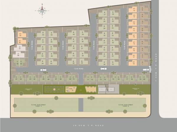  radhika-bunglows Layout Plan
