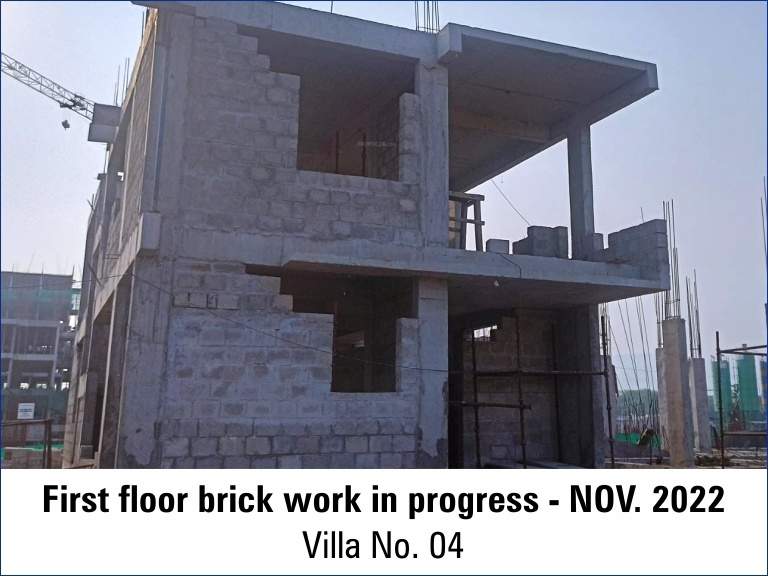  krystal villas Construction Status Nov 22