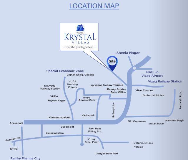  krystal villas Location Plan