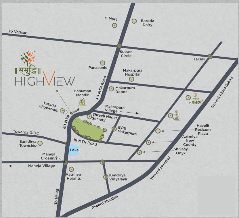  samruddhi high view Location Plan