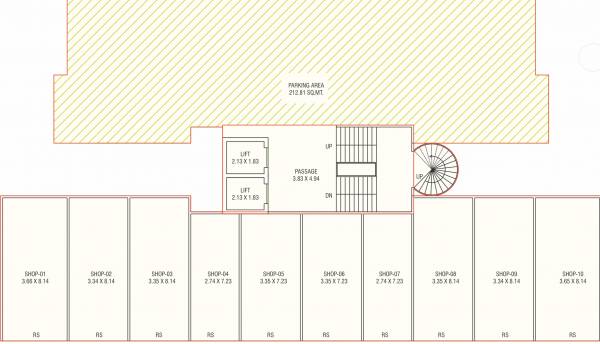 Block A Cluster Plan for ground Floor sky Block A Cluster Plan for ground Floor