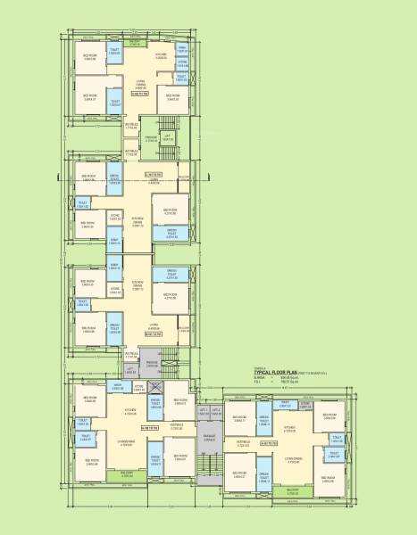 Fuldwar Residency Cluster Plan For Typical Floor fuldwar-residency Fuldwar Residency Cluster Plan For Typical Floor