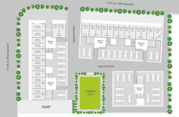  madhav-ananta A,B,C,D,E Cluster Plan For Ground Floor