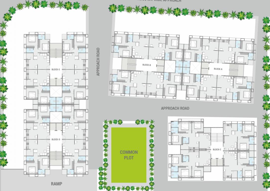  madhav ananta A,B,C,D,E Cluster Plan For Typical