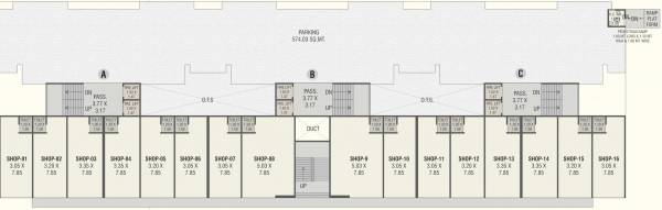 A+B+C Cluster Plan For Ground Floor landmark A+B+C Cluster Plan For Ground Floor