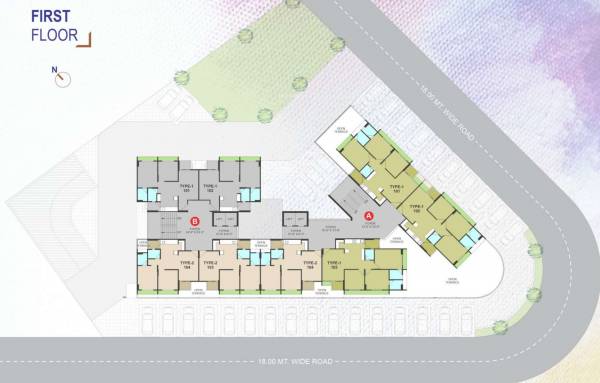 sampriya 1st Floor Cluster Plan