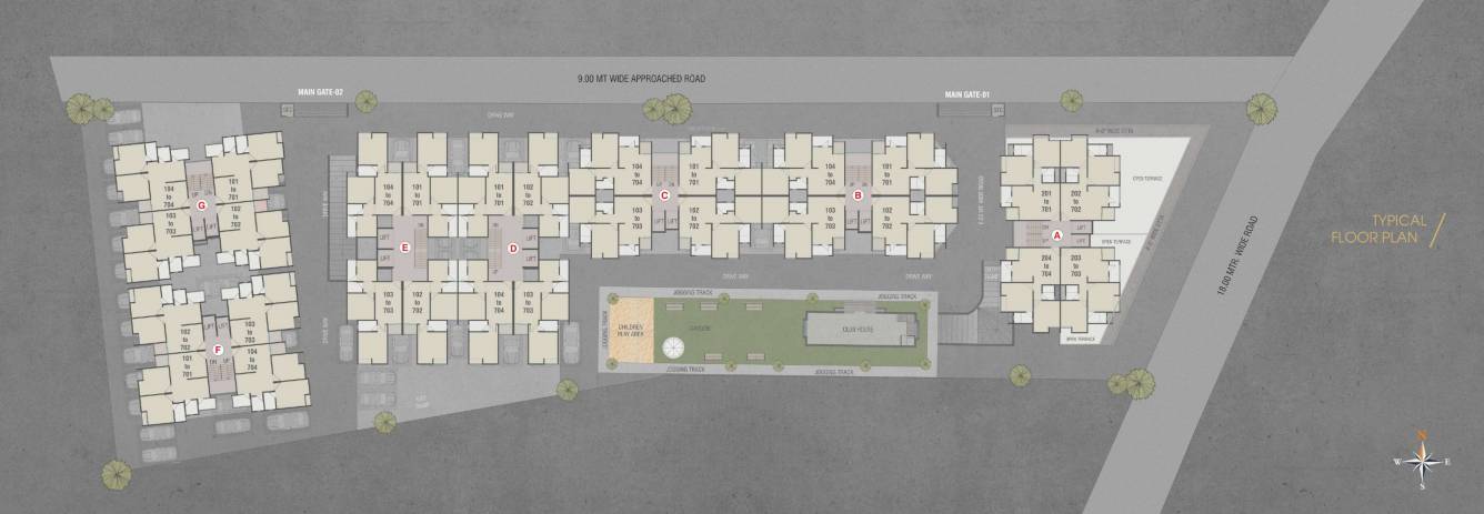  seven sky Block A Cluster Plan