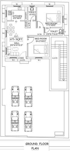  suriyaa-apartments Suriyaa Apartments Cluster Plan for ground Floor