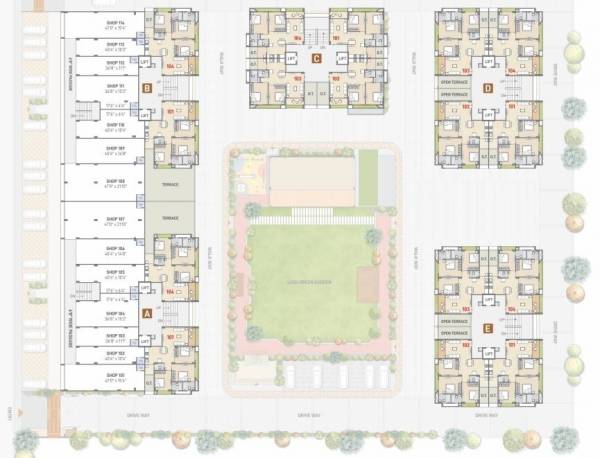  skyview A Cluster Plan for 1st Floor