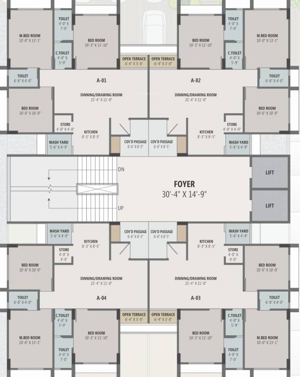  haven Block 1 Cluster Plan For 12th Floor