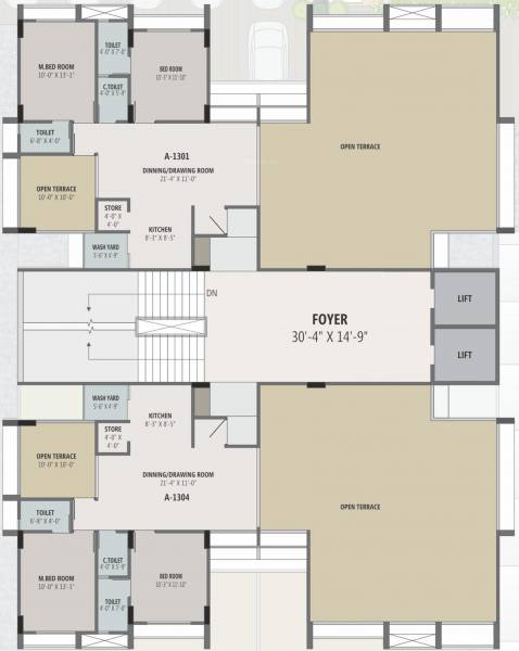  haven Block 1 Cluster Plan For 13th Floor