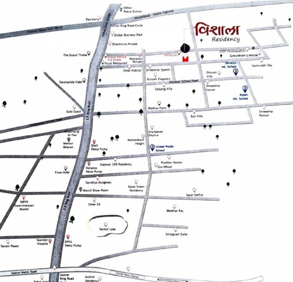  vishala-residency Location Plan