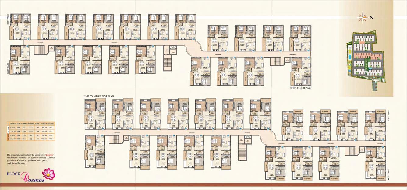  the espino Espino Block C Cosmos Cluster Plan from 1st to 10th Floor
