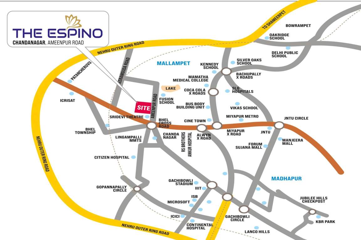  the espino Location Plan