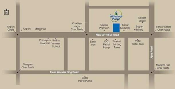  siddheshwar plaza Location Plan