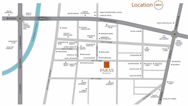  paras-residency Location Plan