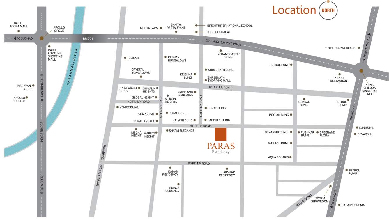  paras residency Location Plan